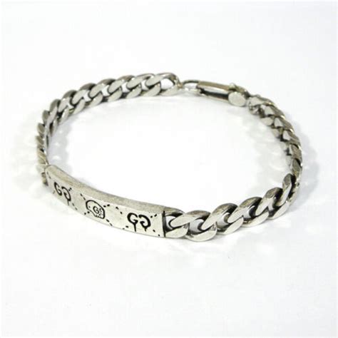 gucci 455321|Gucci silver ghost chain.